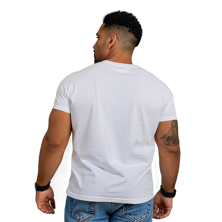 Detailed White Tee Png 30