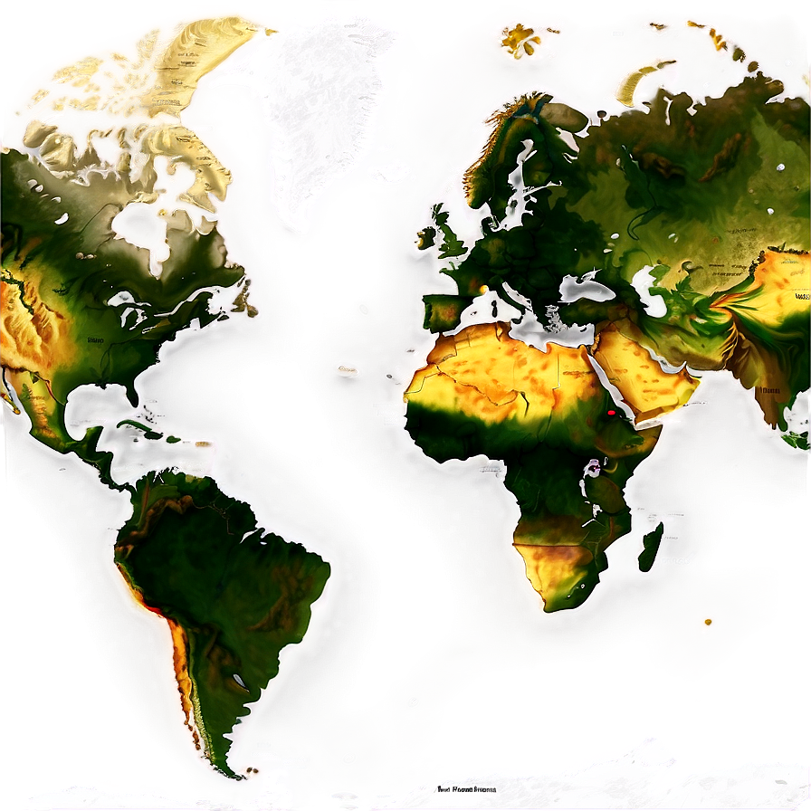 Detailed World Map PNG aap88 PNG with transparent background