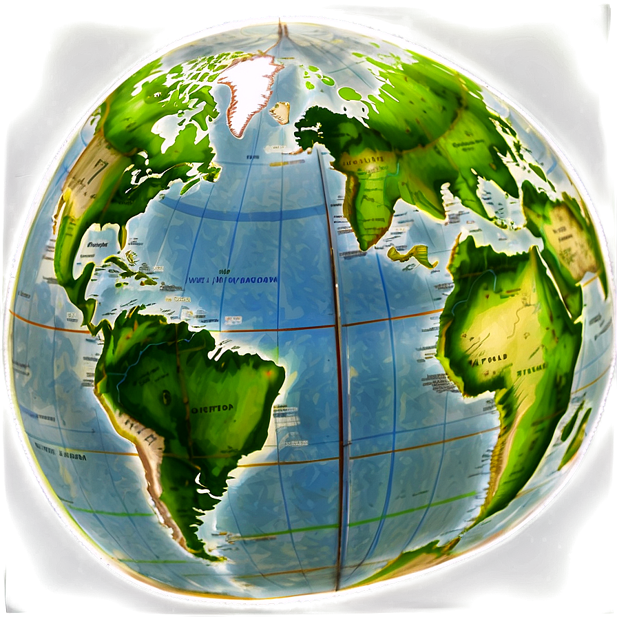 Detailed World Map PNG lkj86 PNG with transparent background