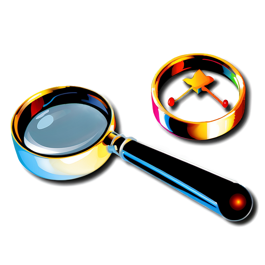Detective Magnifying Glass PNG bod PNG with transparent background