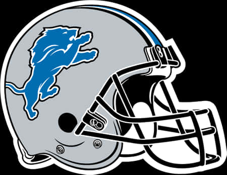 Detroit Football Helmetand Lion Logo