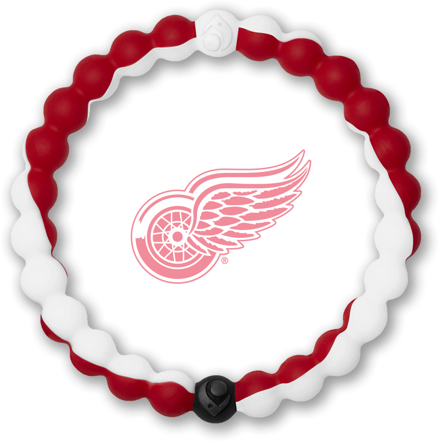 Detroit Red Wings Logowith Hockey Puck Necklace