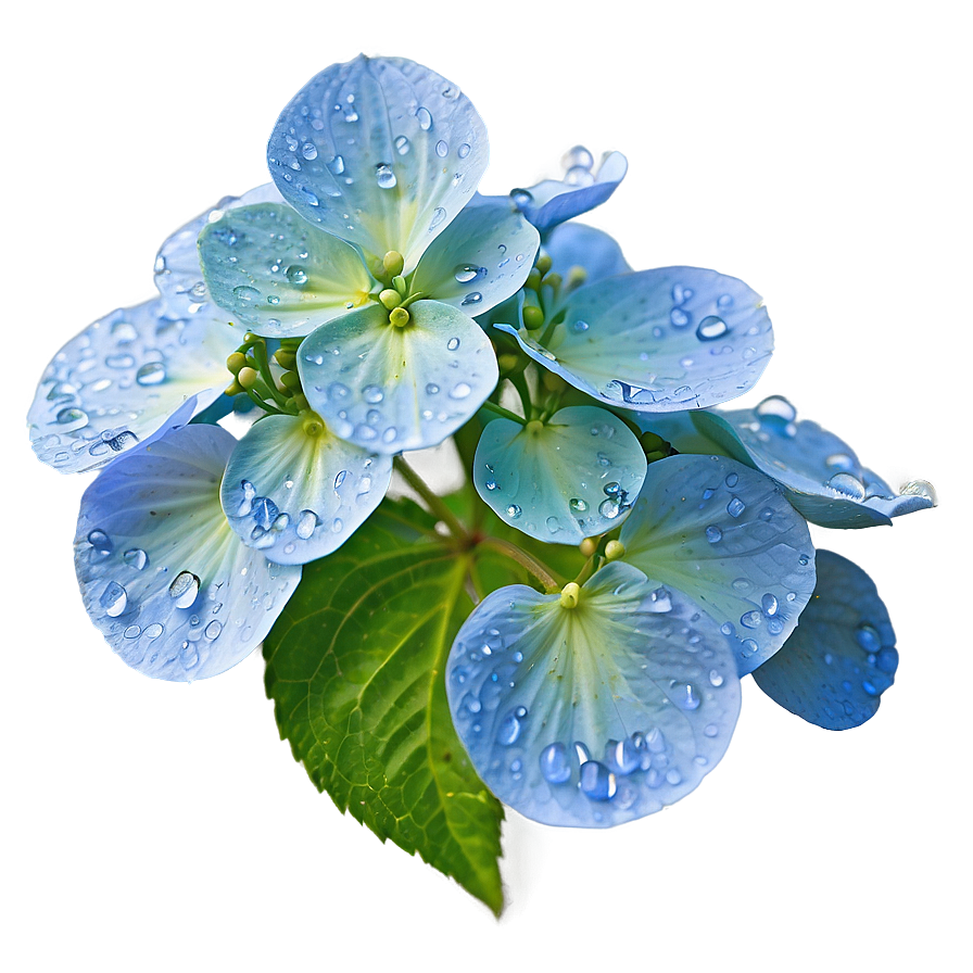 Dew On Hydrangea Png Bhc73