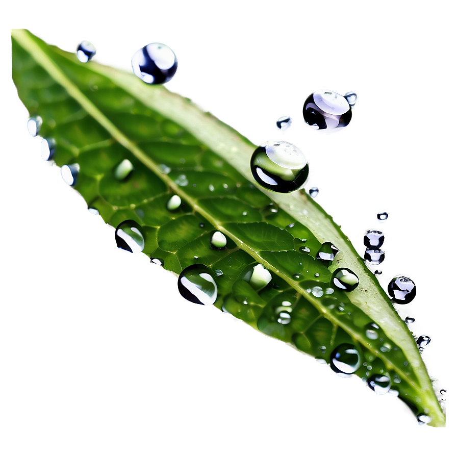 Dewdrop On Leaf Water Png 99