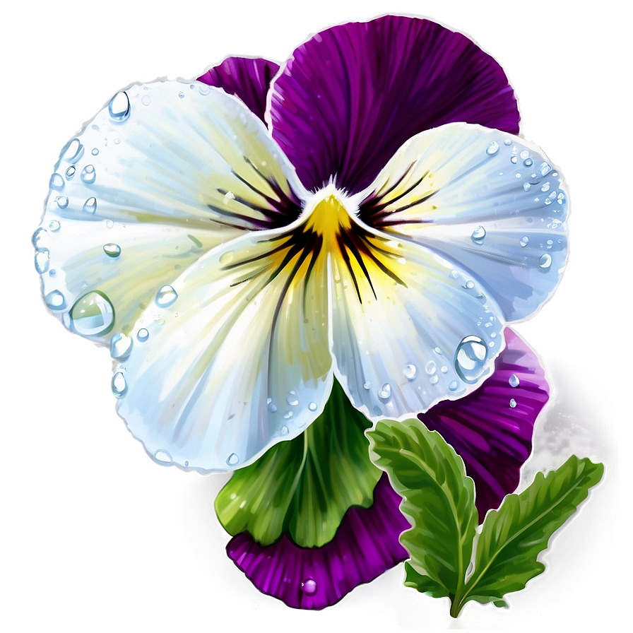 Dewy Pansy Png Iyu