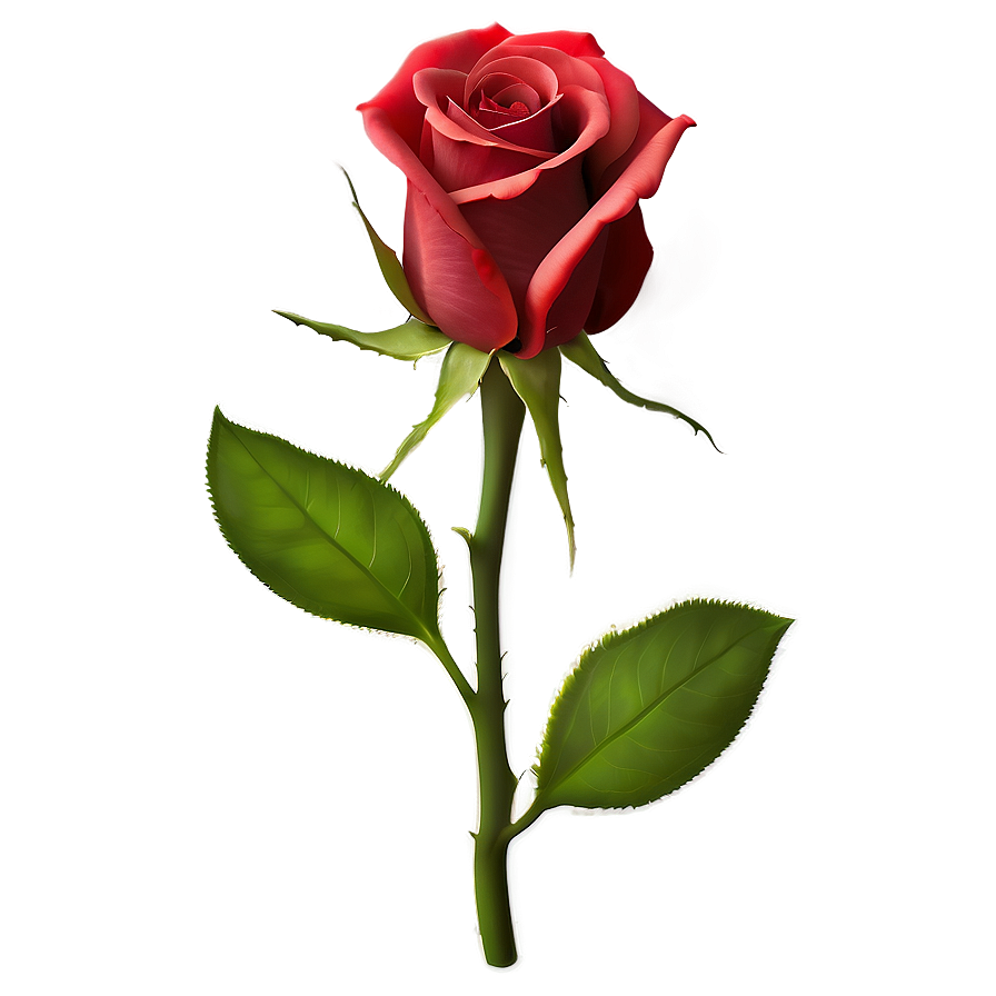 Dewy Red Rose Png 05242024