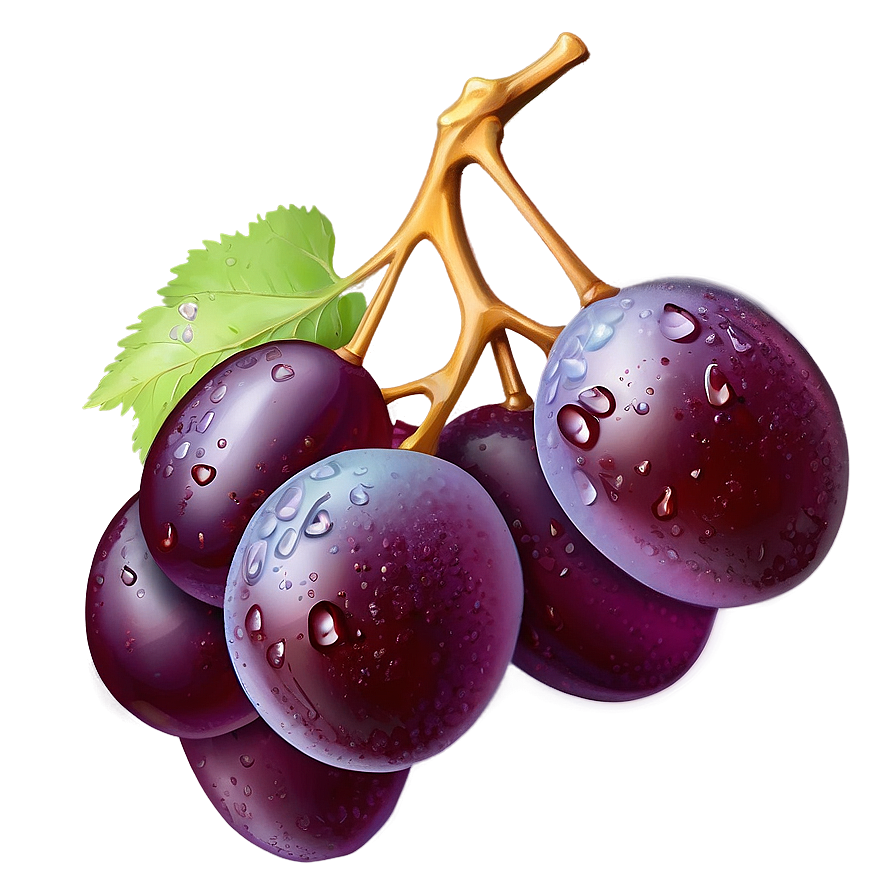 Dewy Single Grape Png Nav