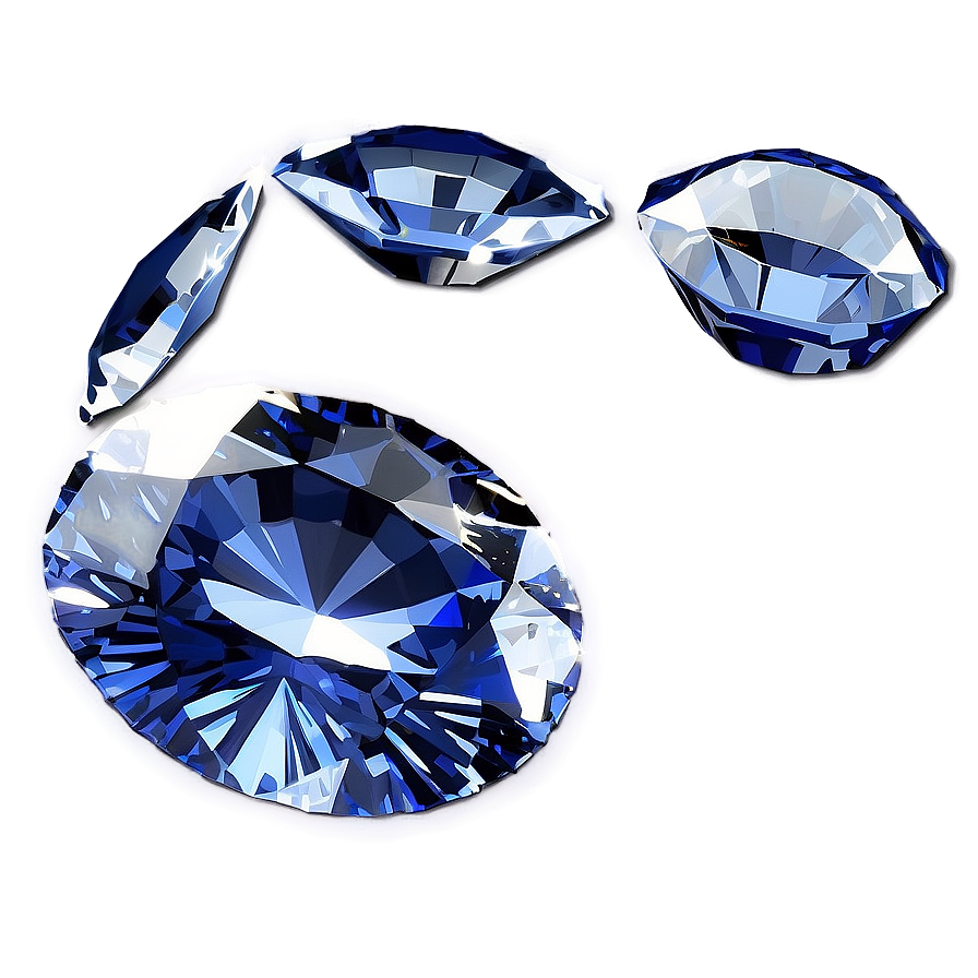 Diamond And Sapphire Combo Png Qwt