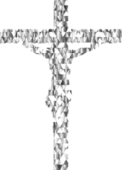 Diamond Cross Optical Illusion PNG with transparent background