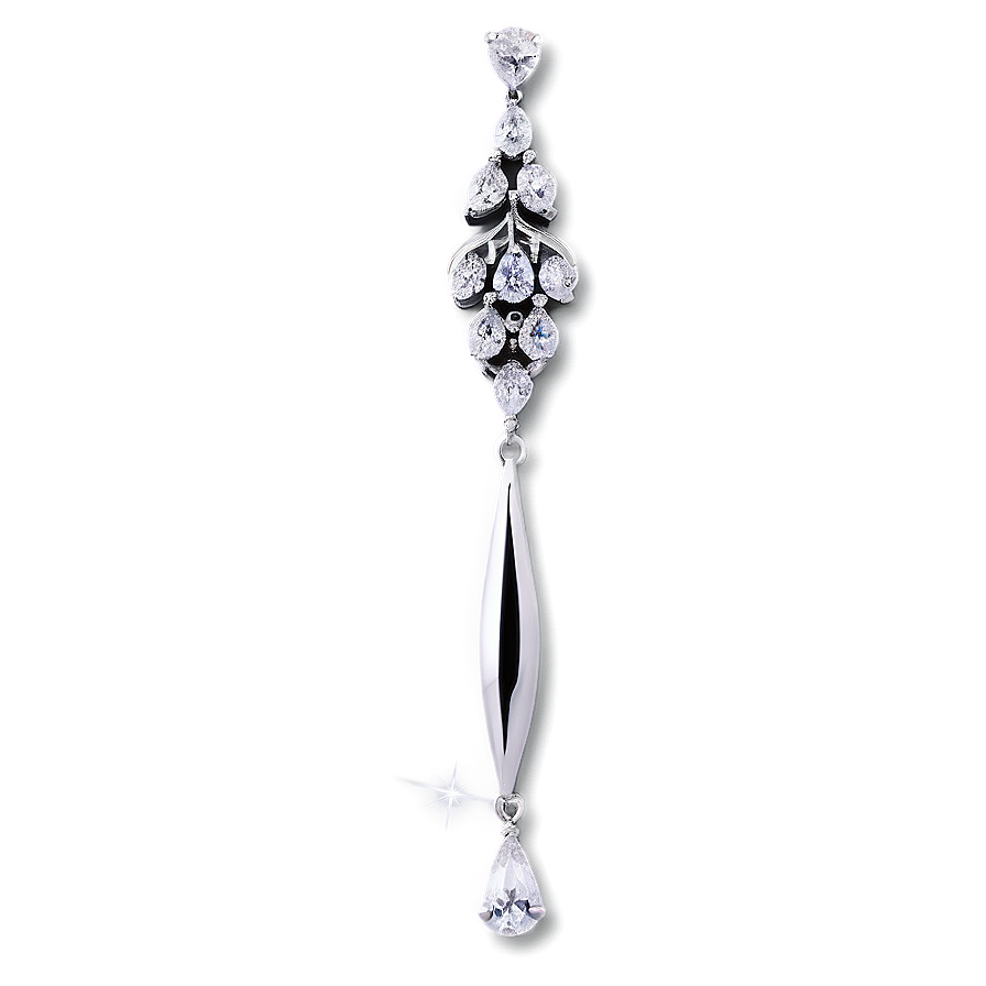 Diamond Drop Earring PNG ndw45 PNG image with a transparent background, free high-resolution download