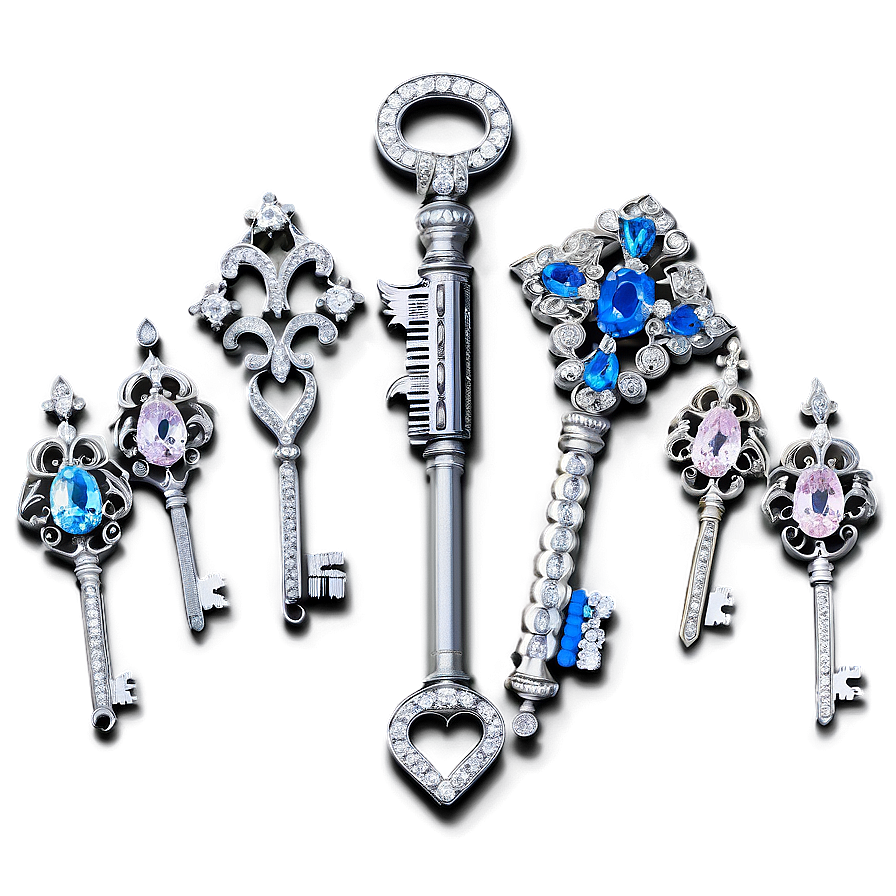 Diamond Encrusted Keys Png 96