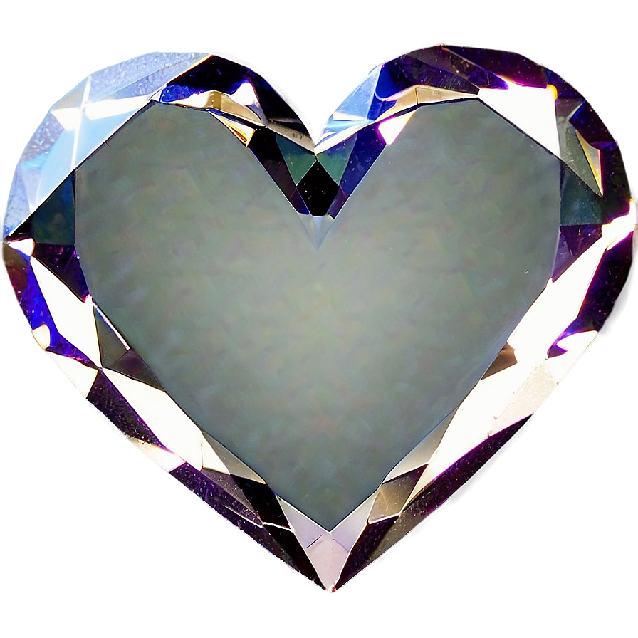 Diamond Heart Outline Png Wdb