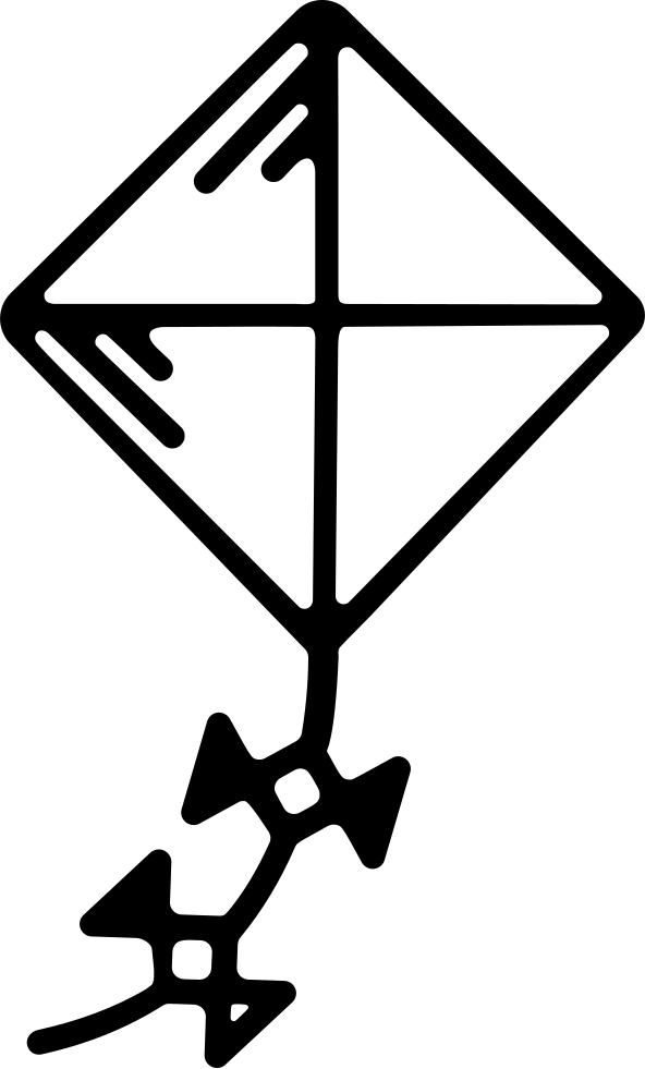 Diamond Kite Outline