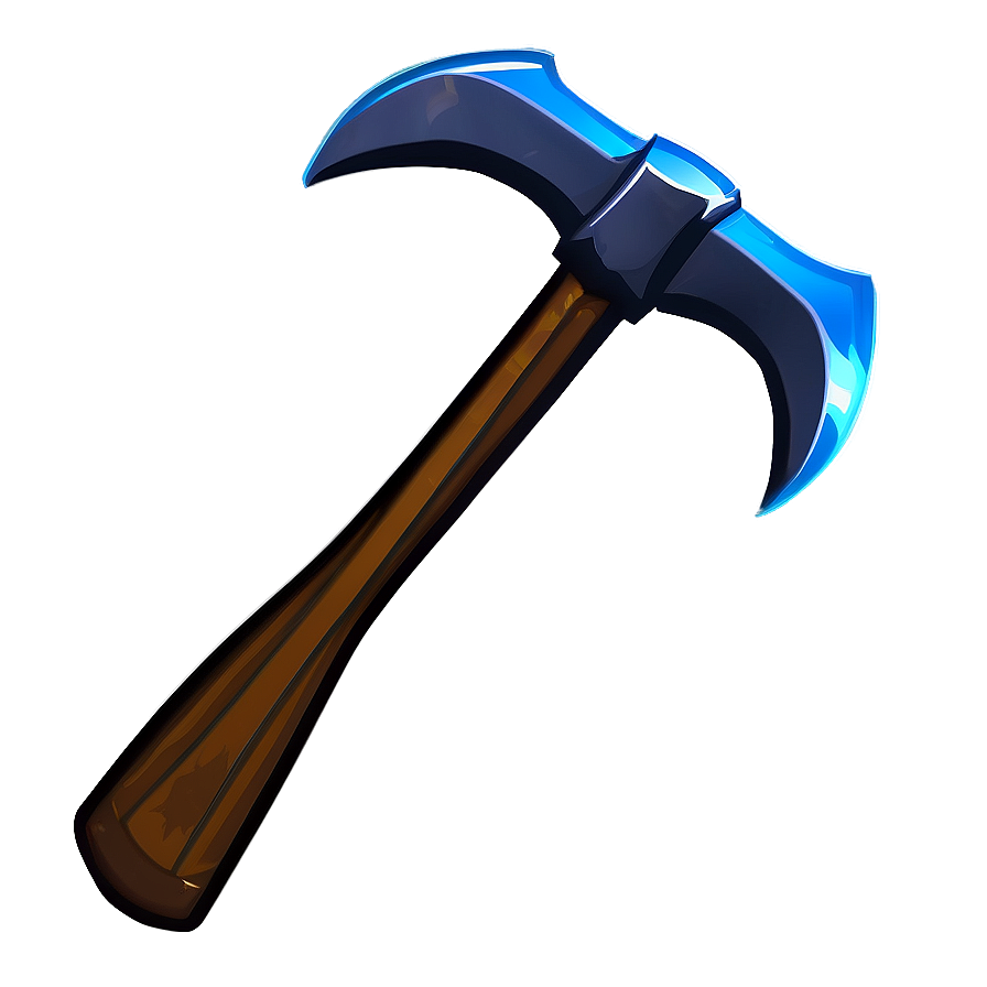 Diamond Pickaxe Game Icon Png Mye92