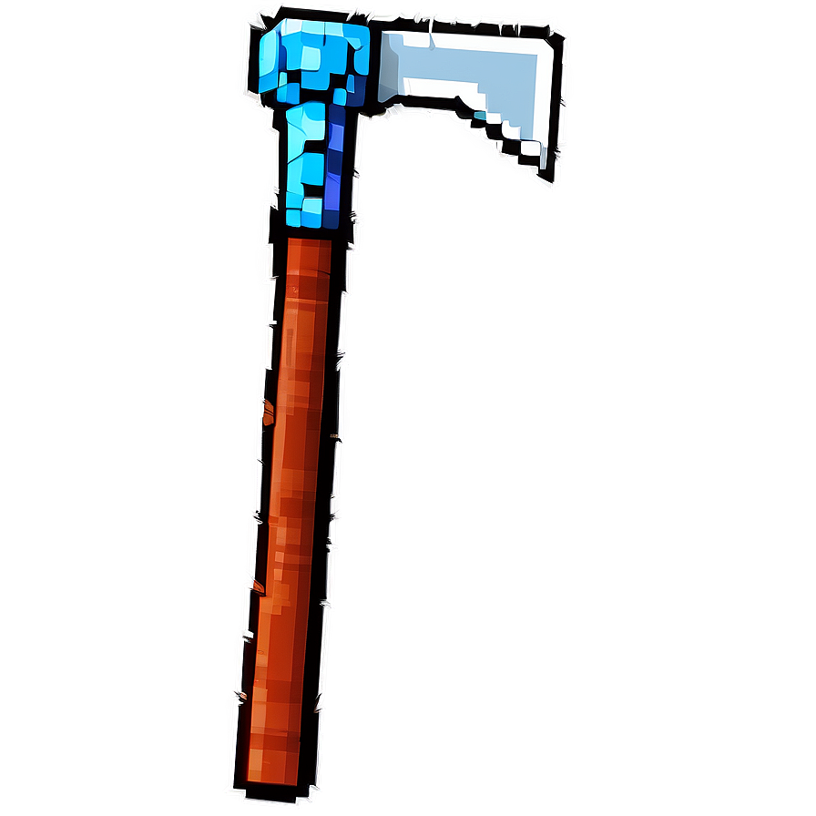 Diamond Pickaxe In Pixel World Png 71