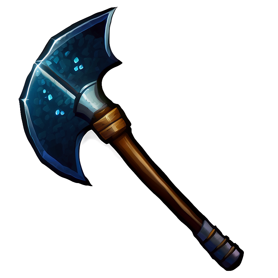 Diamond Pickaxe Under Moonlight Png Cgn69