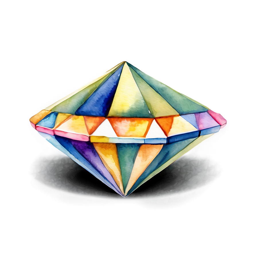 Diamond Shape Watercolor Png 71