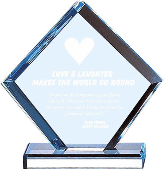 Diamond Shape Acrylic Award, HD Png Download PNG with transparent background