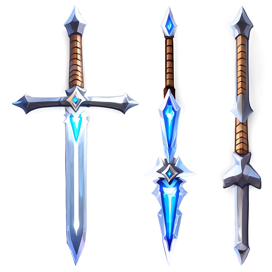 Diamond Sword With Light Reflection Png Unr