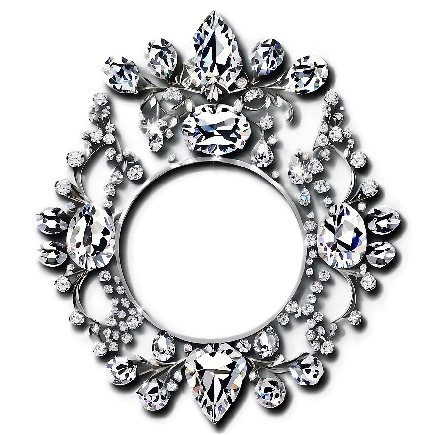 Diamond Wedding Frame Png 06262024