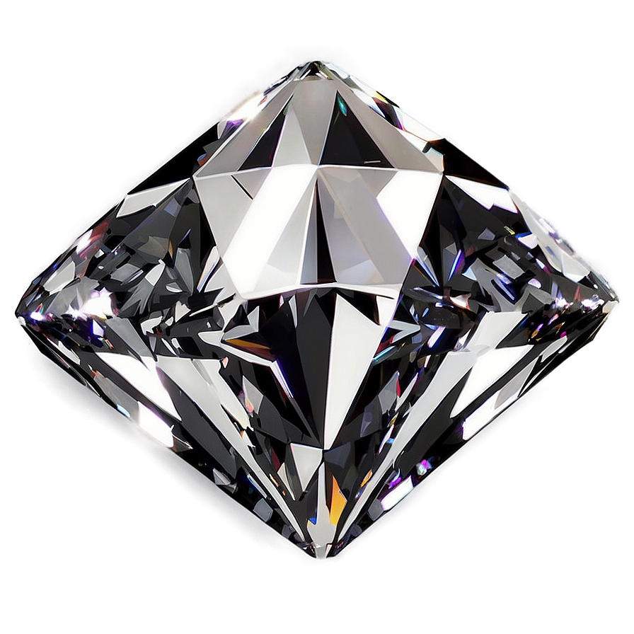 Diamond With Light Reflection Png 7