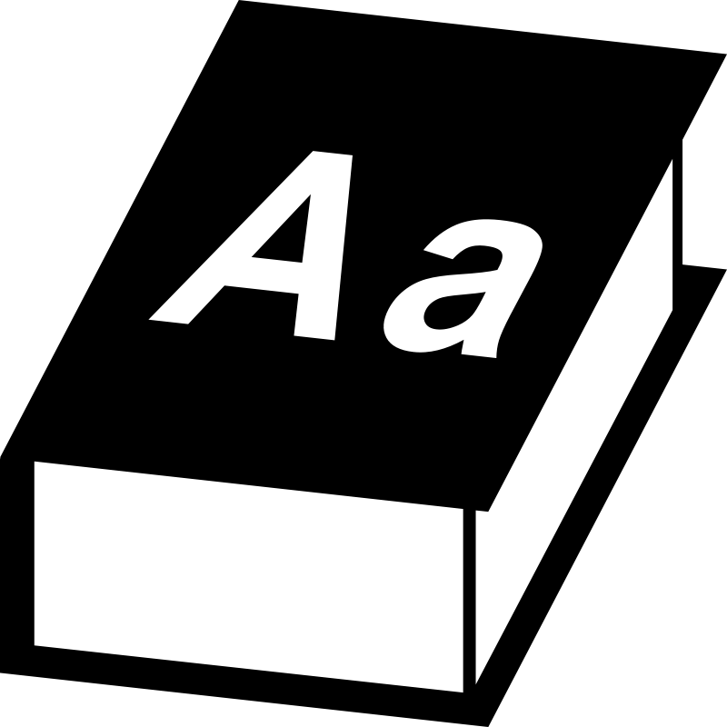 Dictionary Icon Graphic PNG with transparent background