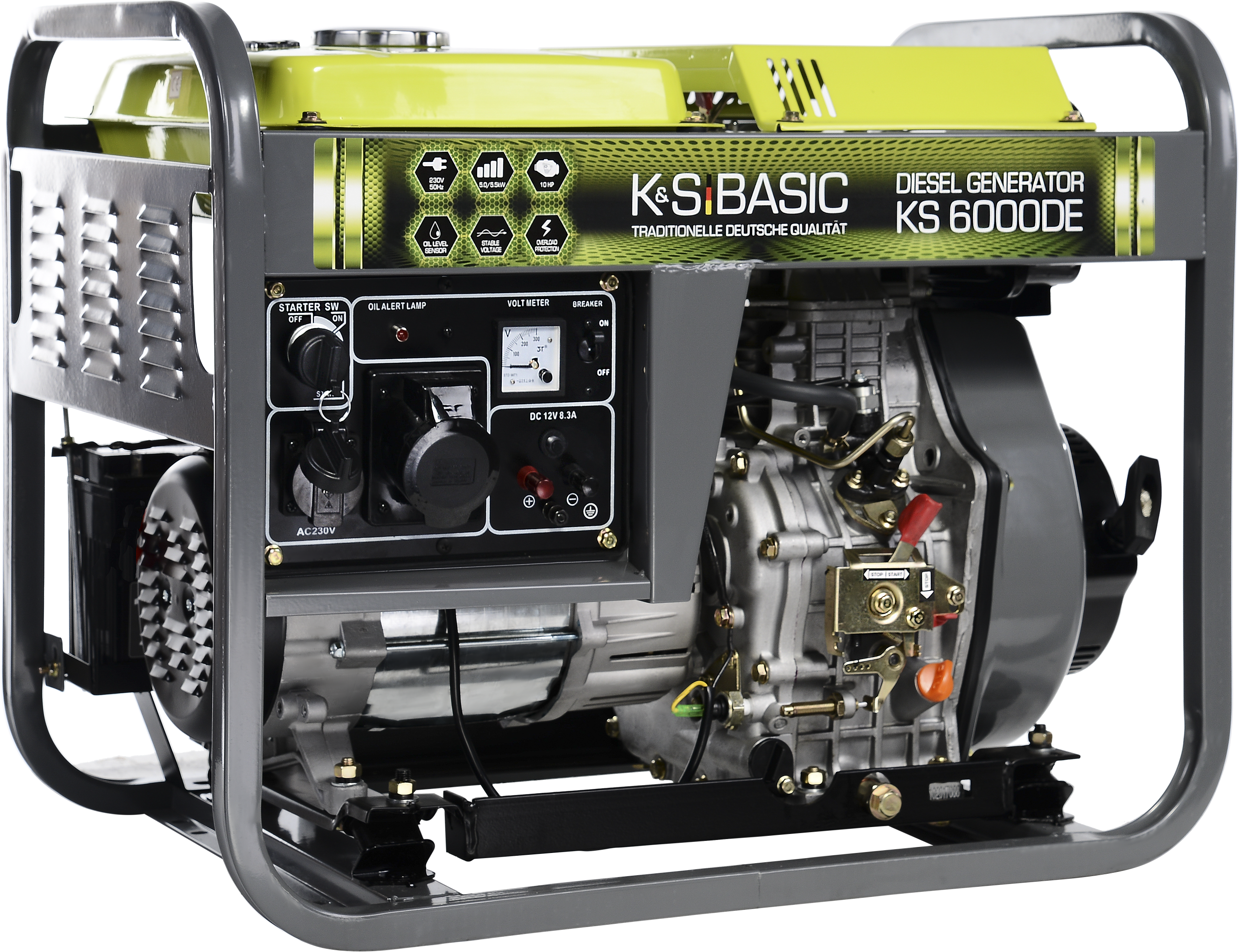 Diesel Generator K S6000 D E Basic PNG with transparent background