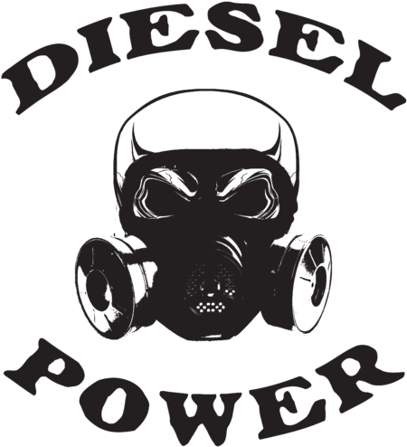 Diesel Power Gas Mask Graphic