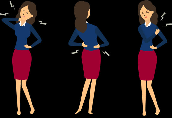 Do You Suffer From Back Pain - Neck Pain Cartoon, HD Png Download PNG with transparent background