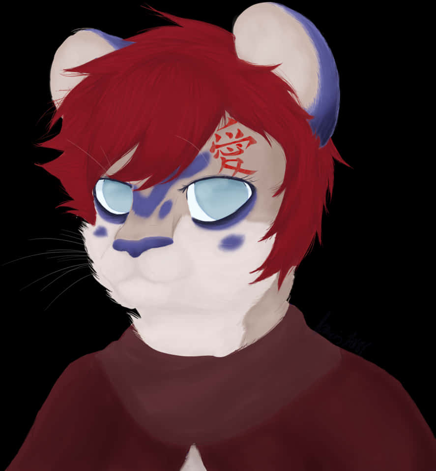 Digigrade Gaara - Cartoon, HD Png Download PNG with transparent background