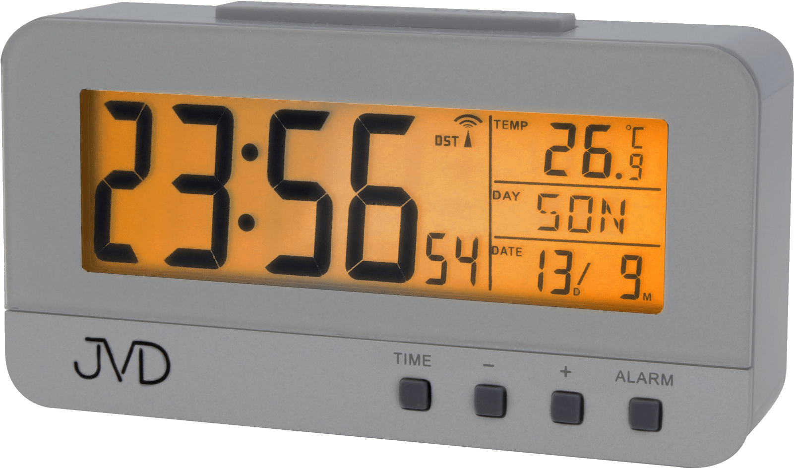 Radio Controlled Digital Alarm Clock Jvd Rb91 - Radio Clock, HD Png Download PNG image with a transparent background, free high-resolution download