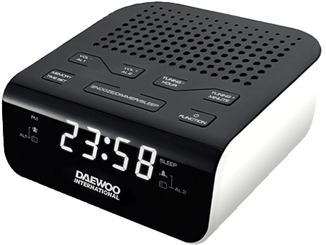 Dcr-46 Radio Despertador 2 Alarmas - Radio Alarm Clock Sencor Src136b PNG with transparent background