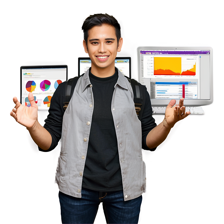 Digital Analytics Expert PNG image with a transparent background, free high-resolution download