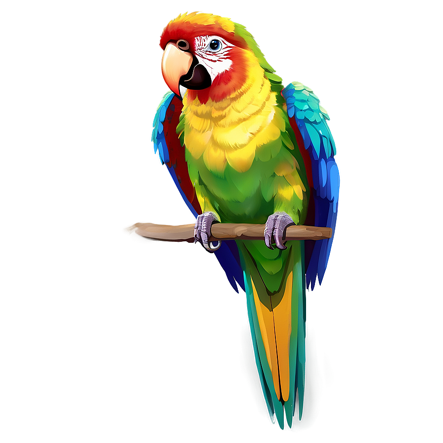 Digital Art Parrot Png Vsv48