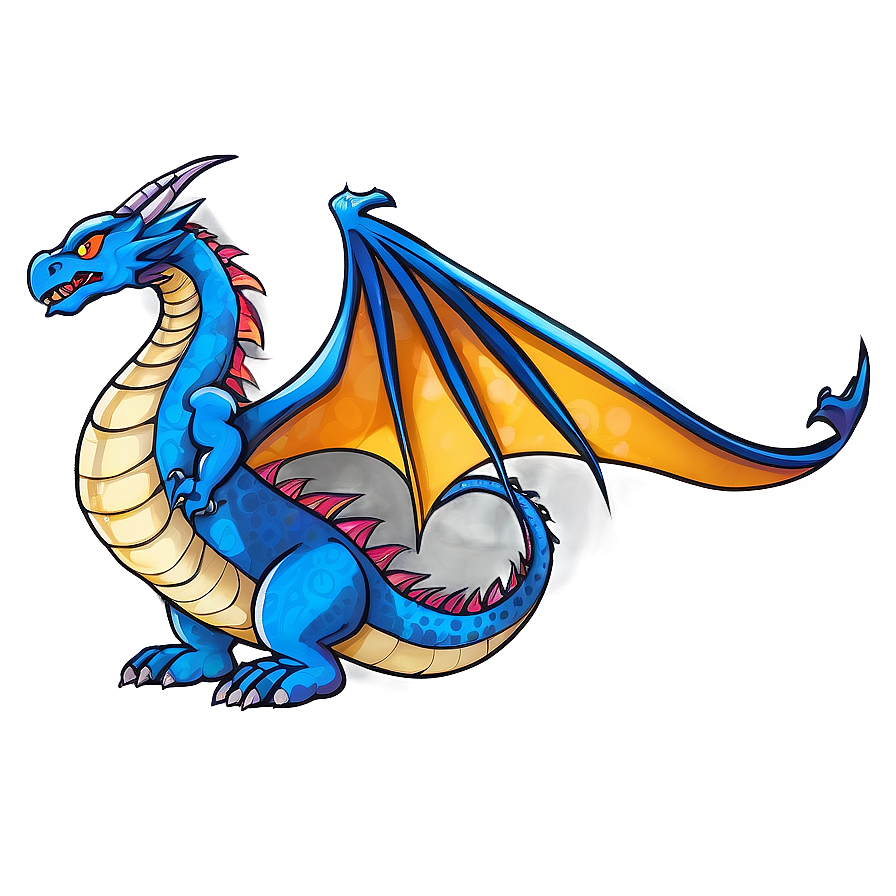 Digital Blue Dragon Artwork Png 28