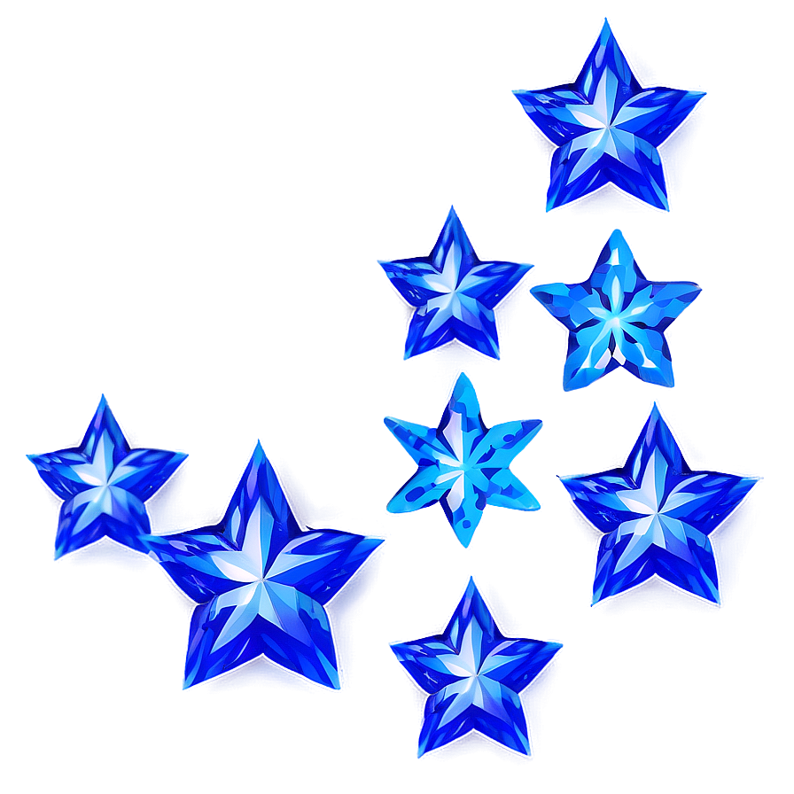 Digital Blue Stars Png Wdc