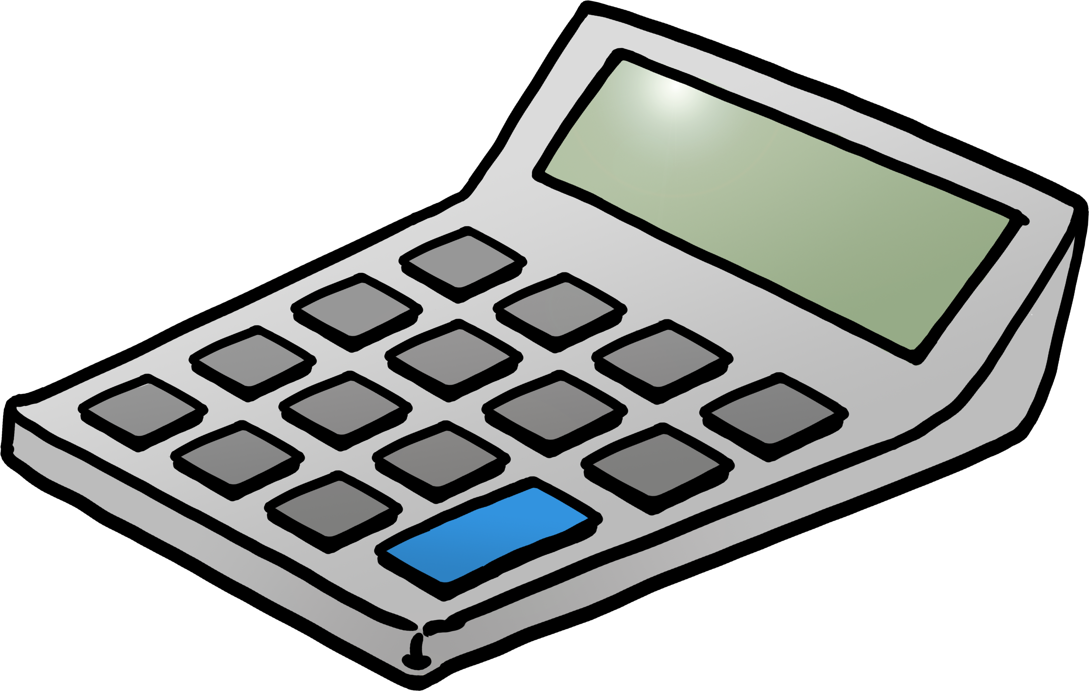 Digital Calculator Illustration