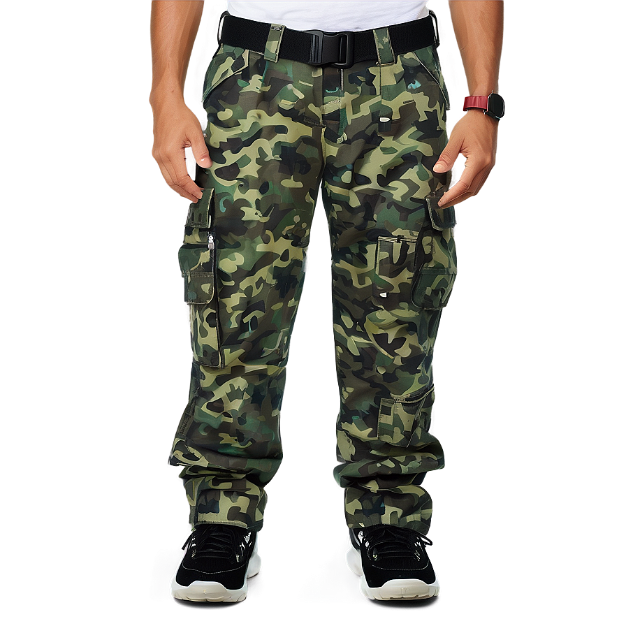 Digital Camo Cargo Pants Png Nfc17