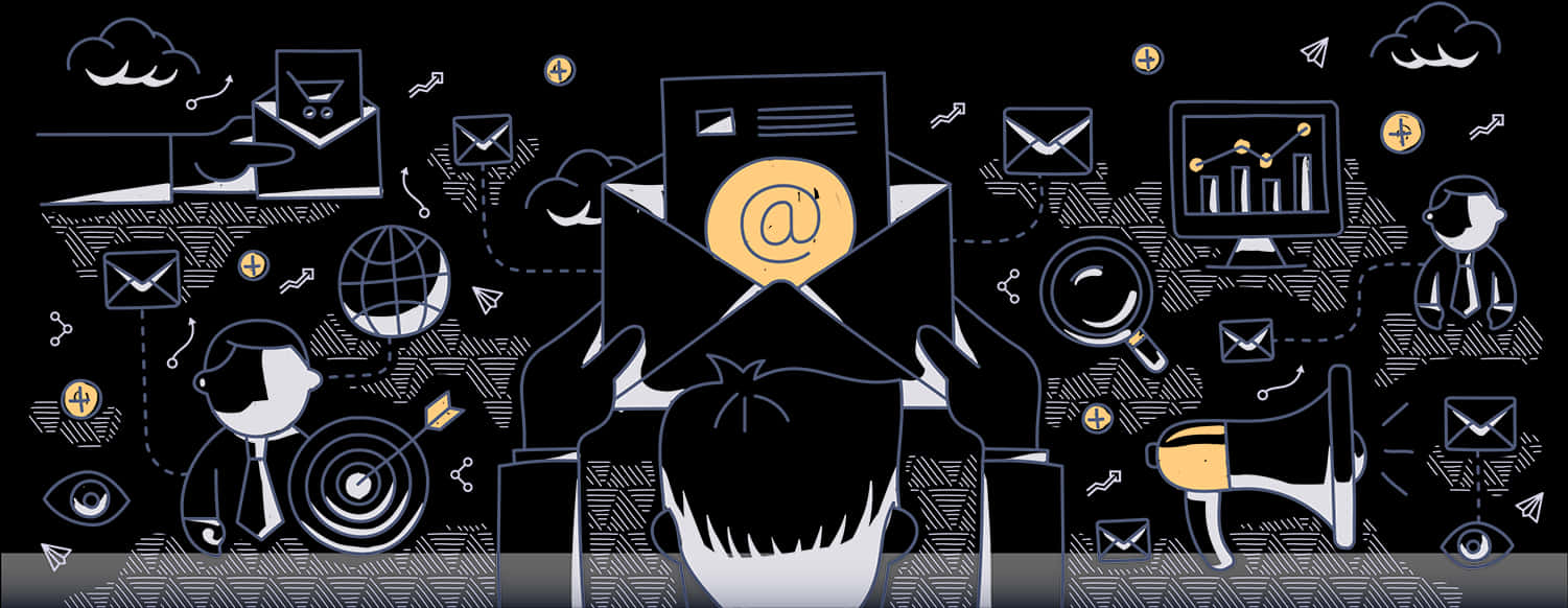 Automate Communication Icon - Email Marketing Doodle, HD Png Download PNG with transparent background