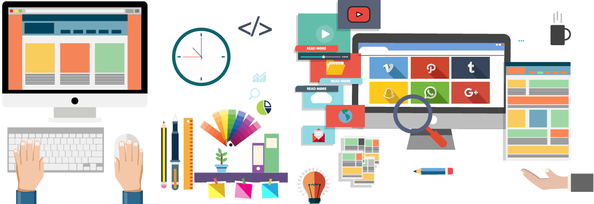 Digital Creative Workspace Vector PNG with transparent background