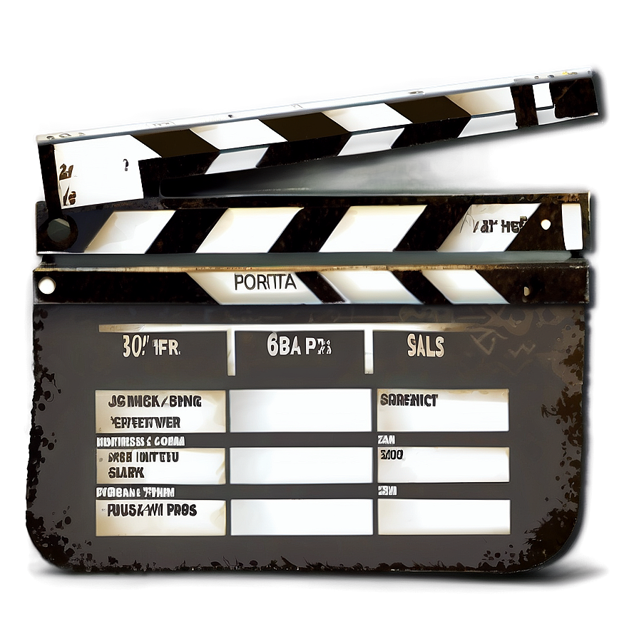 Digital Film Slate Art Png 06262024