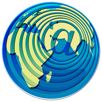 Digital Global Communication Concept PNG with transparent background