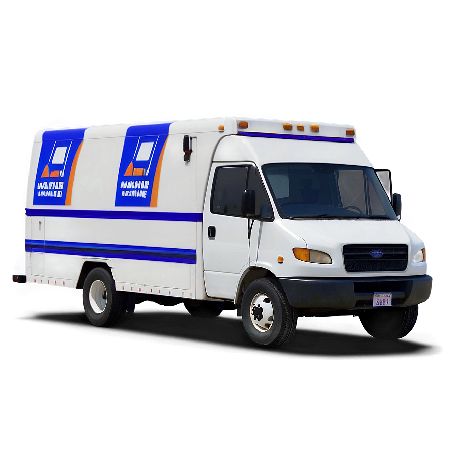 Digital Mail Truck Render Png Kwe