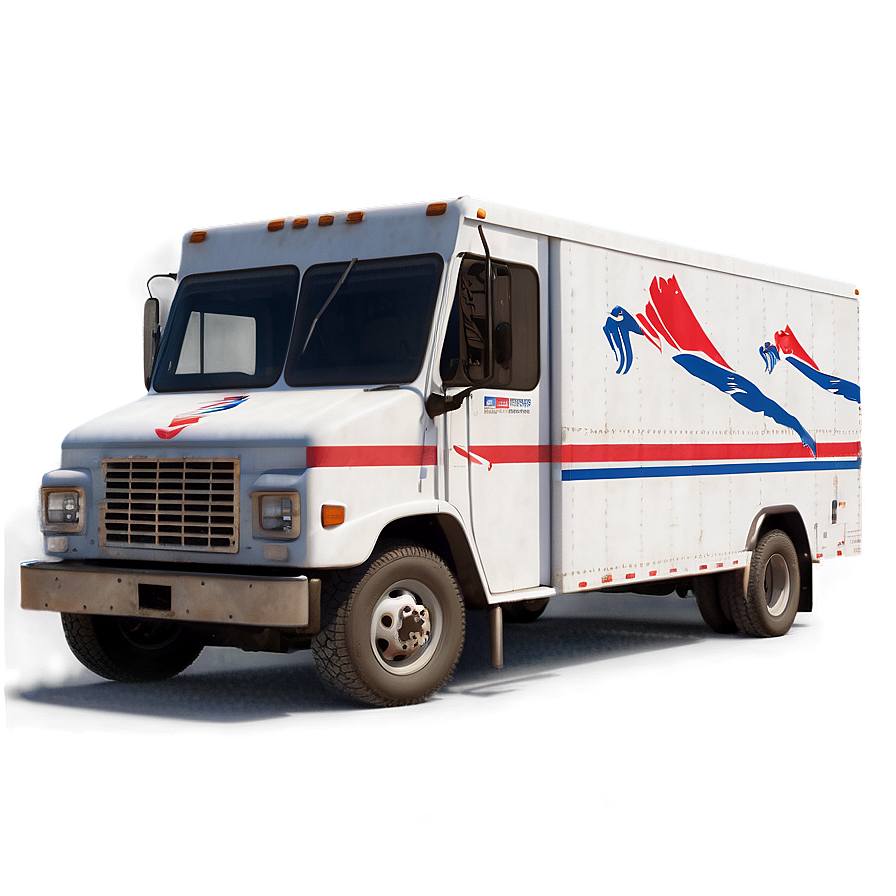 Digital Mail Truck Render Png Udc58