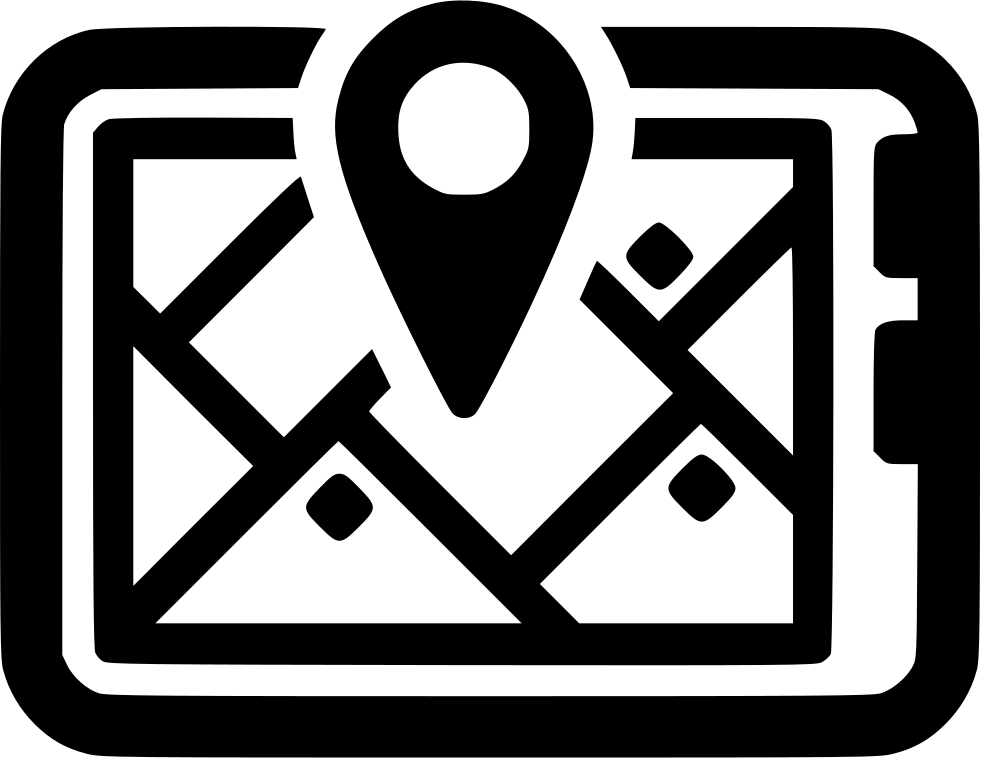 Digital Map Location Icon PNG with transparent background