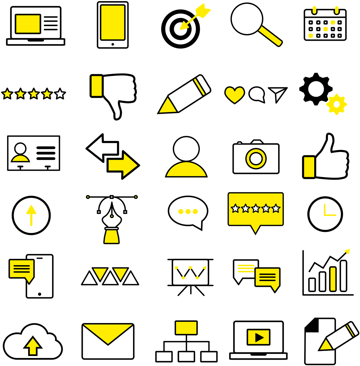 Digital Marketing Icons Set