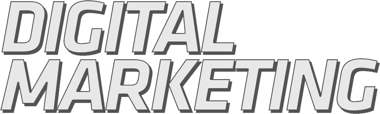 Digital Marketing Text Logo PNG with transparent background