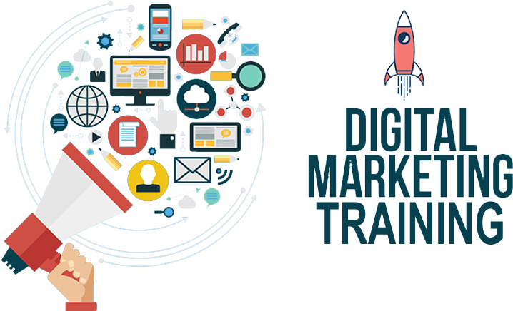 Digital Marketing Training Concept PNG with transparent background