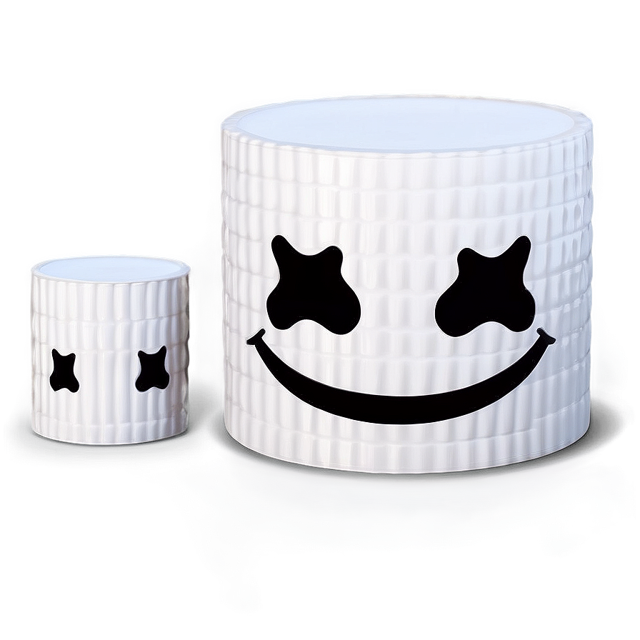 Digital Marshmello Face Illustration Png Tfd41