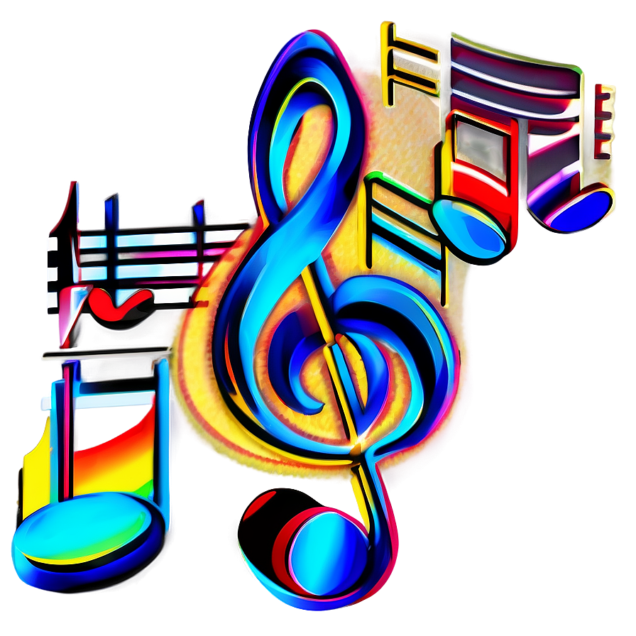 Digital Music Notes Png Ggs31